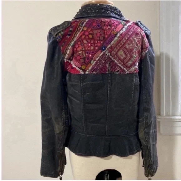 All saints leather jacket - Picture 11 of 12